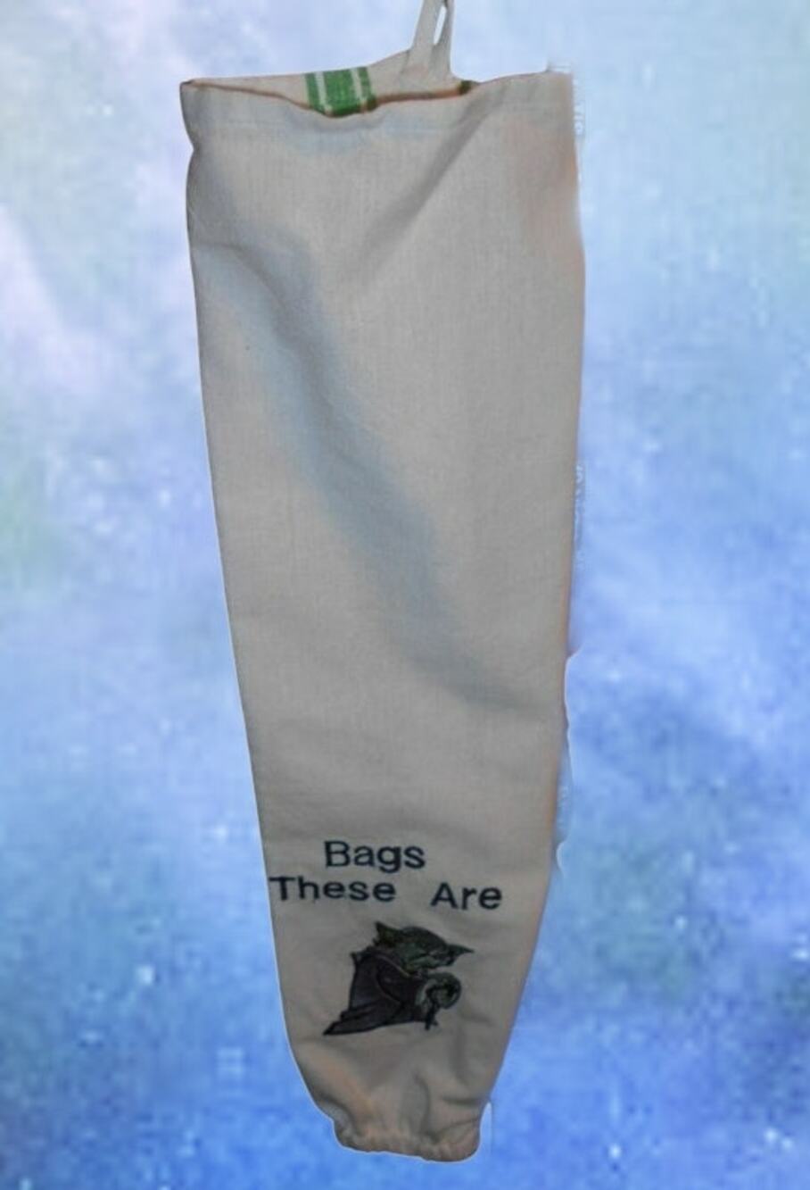 Star Wars Yoda Plastic Bag Holder Handmade Embroidered